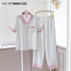 Pijama lụa mango mềm mại, không nhăn Satino TNQD - Lisa Lilac