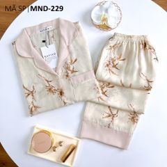 Pijama lụa mango mềm mại, không nhăn Satino TNQD - Bamboo Nude