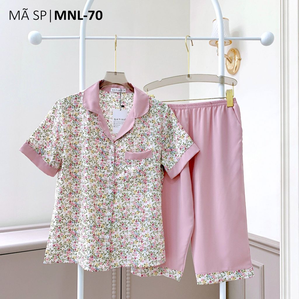 Pijama lụa mango mềm mại, không nhăn Satino TNQL - Dorie Lilac