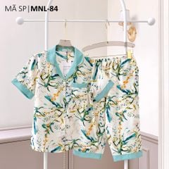 Pijama lụa mango mềm mại, không nhăn Satino TNQL - Jimmy Mint
