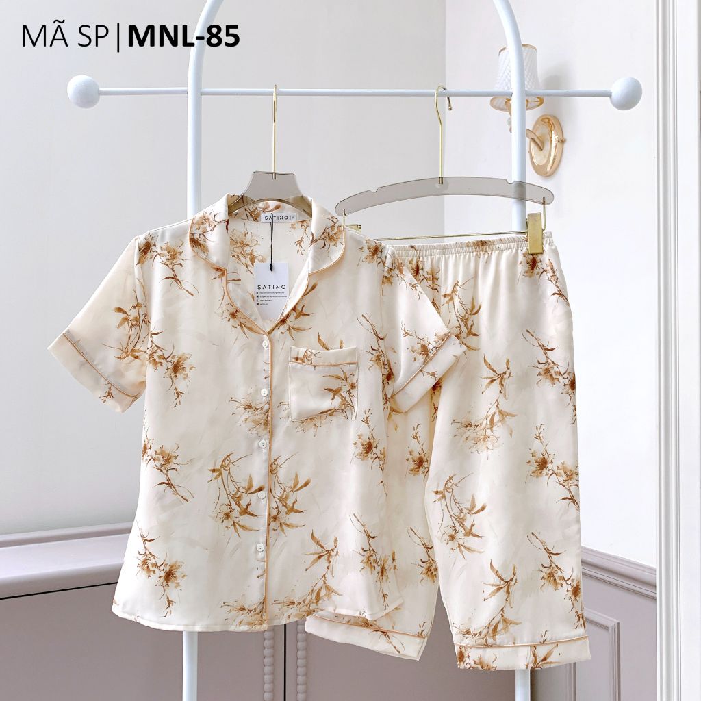 Pijama lụa mango mềm mại, không nhăn Satino TNQL - Bamboo Nude