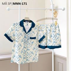 Pijama lụa mango mềm mại, không nhăn Satino TNQN - Maison Mallard Green