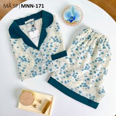 Pijama lụa mango mềm mại, không nhăn Satino TNQN - Maison Mallard Green