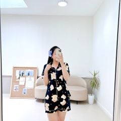 Pijama lụa mango mềm mại, không nhăn Satino TNQN - Honey Black
