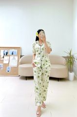 Pijama lụa mango mềm mại, không nhăn Satino TNQD - Marina Olive