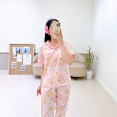 Pijama lụa mango mềm mại, không nhăn Satino TNQD - Honey Pink