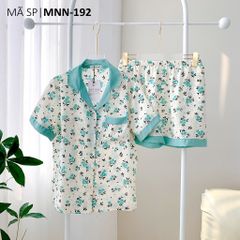 Pijama lụa mango mềm mại, không nhăn Satino TNQN - Daisie Mint