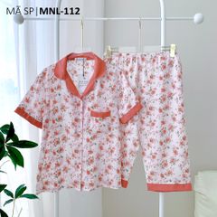 Pijama lụa mango mềm mại, không nhăn Satino TNQL - Alie Peach