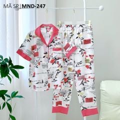 Pijama lụa mango mềm mại, không nhăn Satino TNQD - Wendie Hot Pink