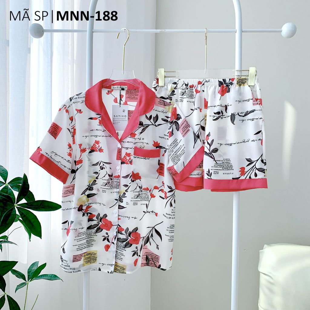 Pijama lụa mango mềm mại, không nhăn Satino TNQN - Wendie Hot Pink