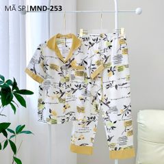 Pijama lụa mango mềm mại, không nhăn Satino TNQD - Wendie Yellow