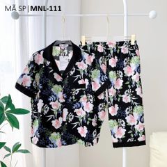 Pijama lụa mango mềm mại, không nhăn Satino TNQL - Kirin Black