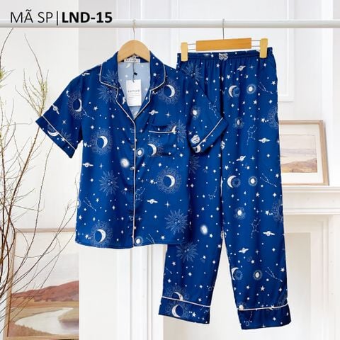 Pijama Lụa latin mềm mại, sang trọng Satino TNQD - Midnight Dark Blue