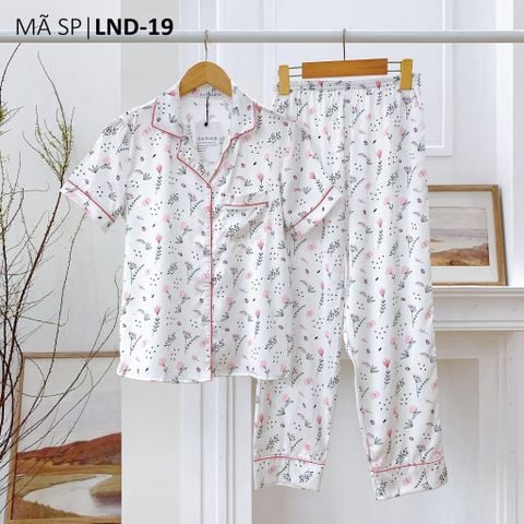 Pijama Lụa latin mềm mại, sang trọng Satino TNQD - Judy White