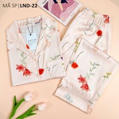 Pijama Lụa latin mềm mại, sang trọng Satino TNQD - Hansel Beige