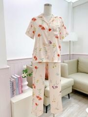 Pijama Lụa latin mềm mại, sang trọng Satino TNQD - Hansel Beige