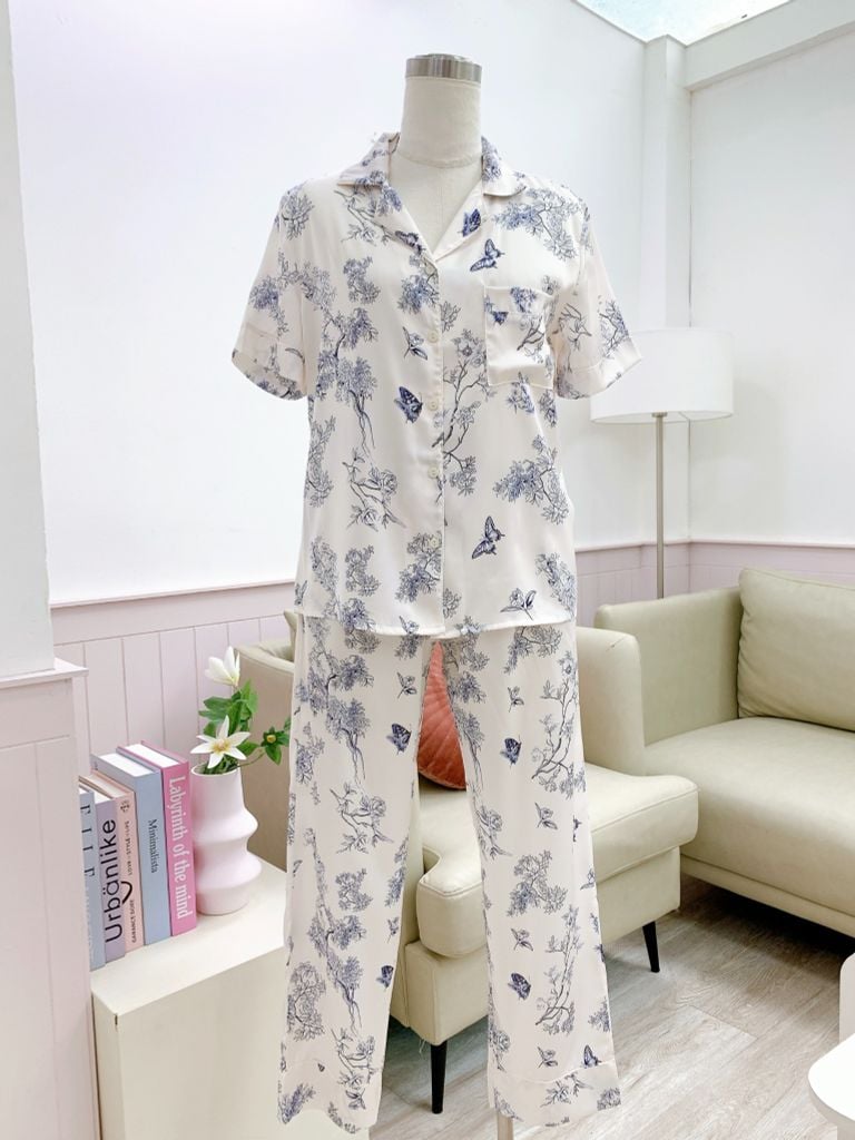 Pijama Lụa latin mềm mại, sang trọng Satino TNQD - Micha Ivory