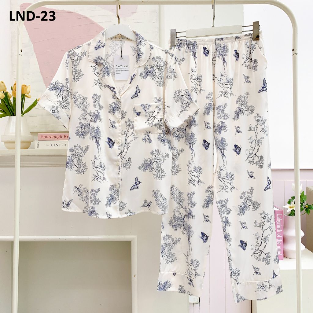 Pijama Lụa latin mềm mại, sang trọng Satino TNQD - Micha Ivory