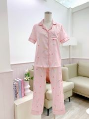 Pijama Lụa latin mềm mại, sang trọng Satino TNQD - Tulip Pink