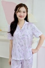 Pijama Lụa latin mềm mại, sang trọng Satino TNQD - Tulip Lilac