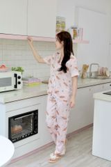 Pijama Lụa latin mềm mại, sang trọng Satino TNQD - Dobby Dusk Pink