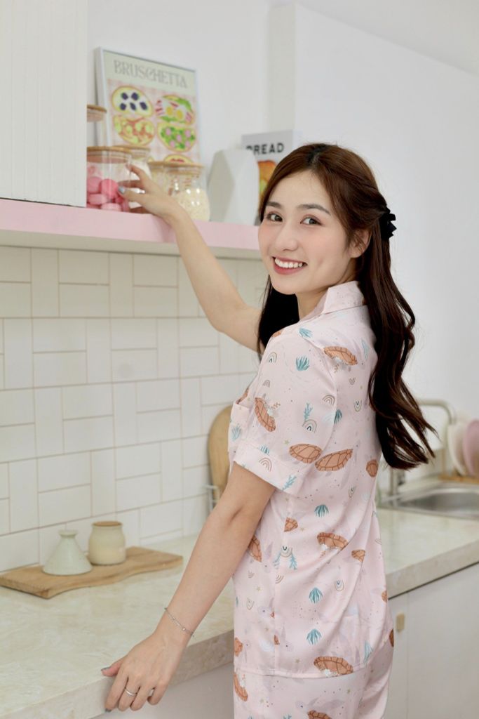 Pijama Lụa latin mềm mại, sang trọng Satino TNQD - Dobby Dusk Pink