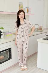 Pijama Lụa latin mềm mại, sang trọng Satino TNQD - Pookie Brown
