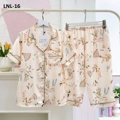 Pijama Lụa latin mềm mại, sang trọng Satino TNQL - Peacock Nude