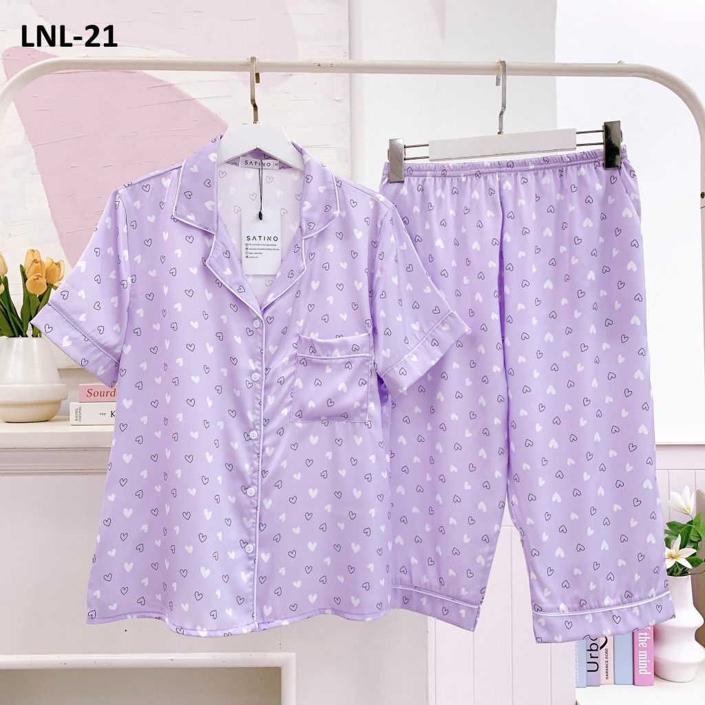 Pijama Lụa latin mềm mại, sang trọng Satino TNQL - Lux Lilac