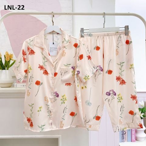 Pijama Lụa latin mềm mại, sang trọng Satino TNQL - Hansel Beige