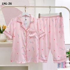 Pijama Lụa latin mềm mại, sang trọng Satino TNQL - Tulip Pink