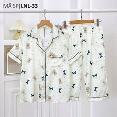Pijama Lụa latin mềm mại, sang trọng Satino TNQL - Bobo Cream