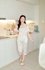 Pijama Lụa latin mềm mại Satino TNQL - Fari White