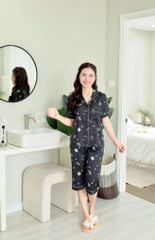Pijama Lụa latin mềm mại Satino TNQL - Earth Black
