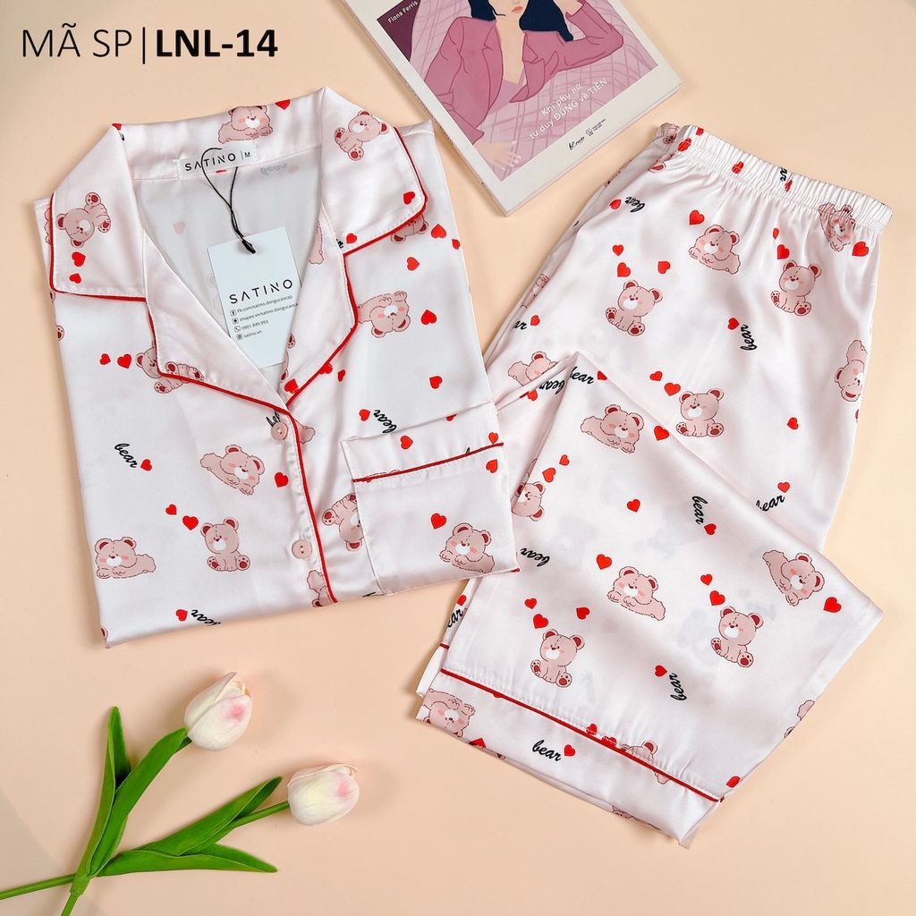 Pijama Lụa latin mềm mại, sang trọng Satino TNQL - Bae Light Pink