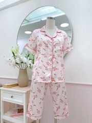 Pijama Lụa latin mềm mại, sang trọng Satino TNQL - Bae Light Pink