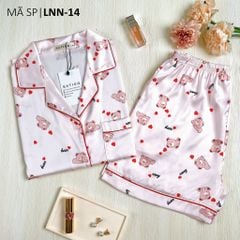 Pijama Lụa latin mềm mại Satino TNQN - Bae Light Pink