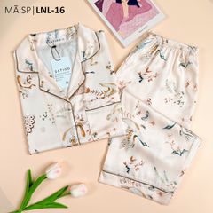 Pijama Lụa latin mềm mại, sang trọng Satino TNQL - Peacock Nude