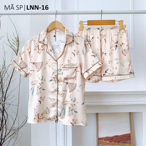 Pijama Lụa latin mềm mại Satino TNQN - Peacock Nude