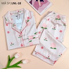Pijama Lụa latin mềm mại, sang trọng Satino TNQL - Peaches Light Pink