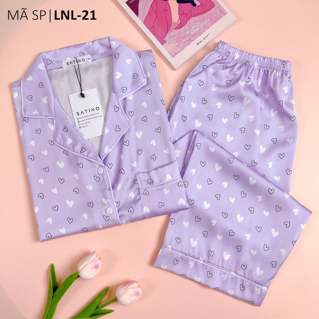 Pijama Lụa latin mềm mại, sang trọng Satino TNQL - Lux Lilac