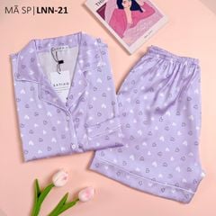 Pijama Lụa latin mềm mại, sang trọng Satino TNQN - Lux Lilac