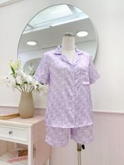 Pijama Lụa latin mềm mại Satino TNQN - Lux Lilac