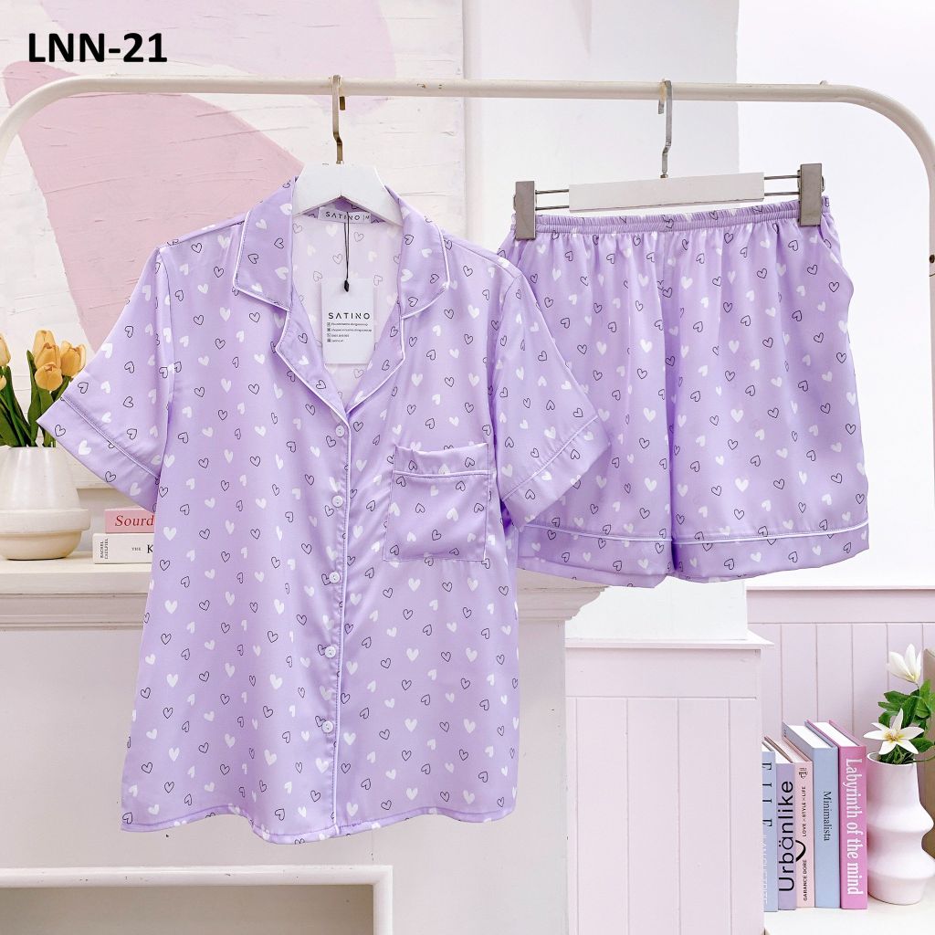 Pijama Lụa latin mềm mại Satino TNQN - Lux Lilac