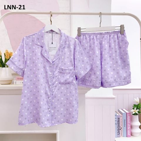Pijama Lụa latin mềm mại Satino TNQN - Lux Lilac