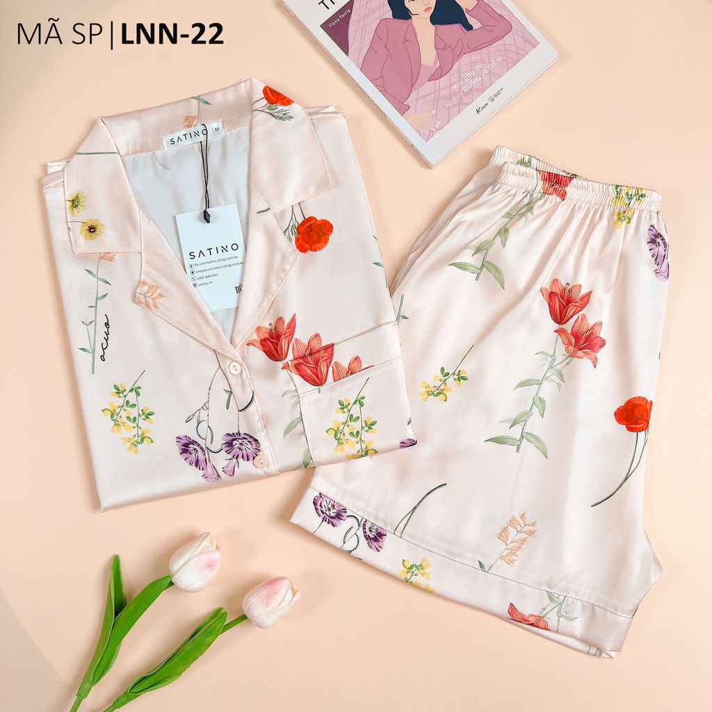 Pijama Lụa  Latin Satino TNQN - Hansel Beige