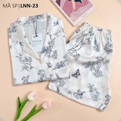 Pijama Lụa latin mềm mại Satino TNQN - Micha Ivory