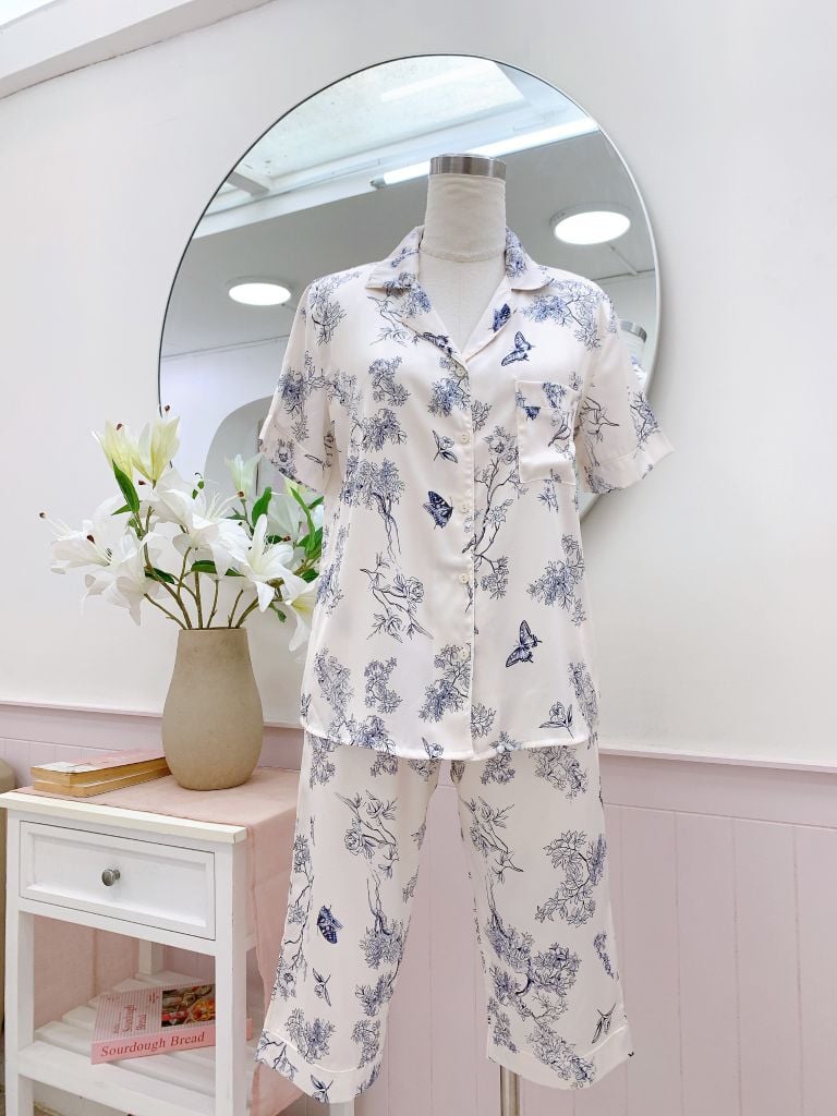 Pijama Lụa latin mềm mại, sang trọng Satino TNQL - Micha Ivory