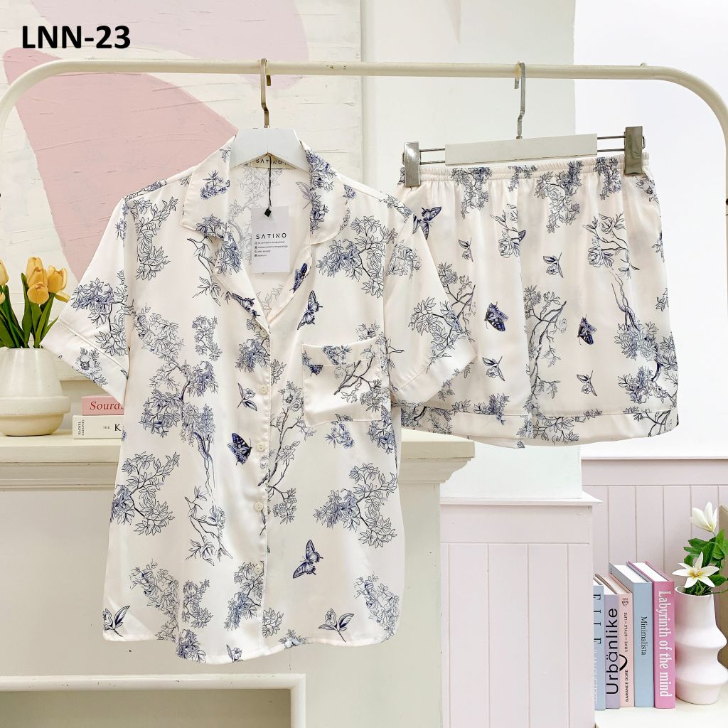 Pijama Lụa latin mềm mại Satino TNQN - Micha Ivory