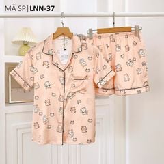Pijama Lụa latin mềm mại Satino TNQN - Mimi Orange